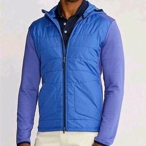 RLX Ralph Lauren Men Size M Golf Hybrid Full-Zip Jacket Hooded New